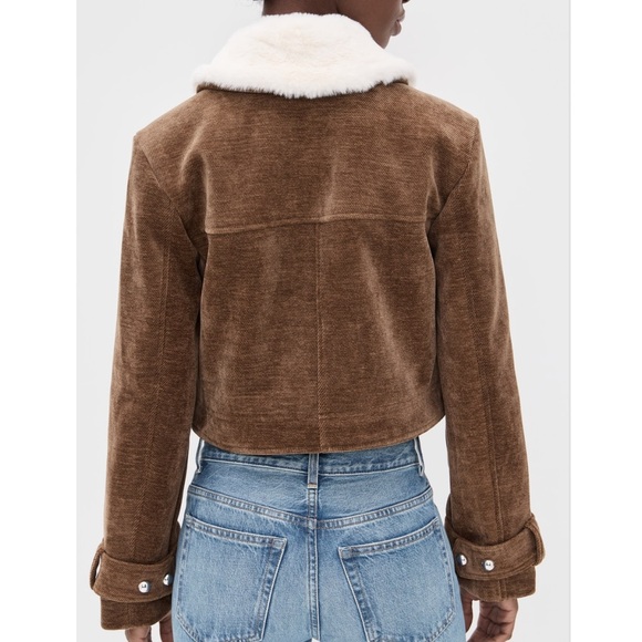 Avec Les Filles Brown Corduroy Bomber - Picture 3 of 7